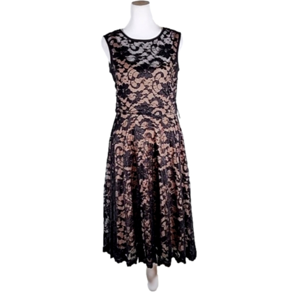 🤎 Marina black lace dress  size 4